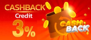 cashback credit 3%